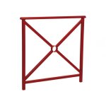 Axess industries barrire main courante classique modle simple croix dim. ext. lxh 1000 x. . .