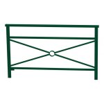 Axess industries barri�re de ville design mod�le simple croix dim. ext. lxh 1500 x 1080 mm