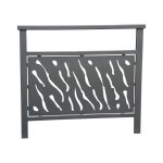 Axess industries barri�re de ville design mod�le t�le d�coup�e dim. ext. lxh 1000 x 1080 mm