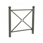 Axess industries barri�re de ville �l�gante mod�le simple croix pommeaux city dim. ext. . . .