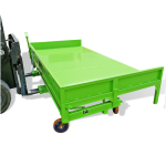 Axess industries benne auto - basculante ouverte forte charge volume 580 l pi�tement sur socle