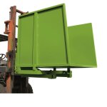 Axess industries benne auto - basculante ouverte volume 1150 l version sur socle
