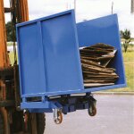 Axess industries benne auto - basculante ouverte volume 1150 l version sur socle