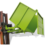 Axess industries benne basculante � porte frontale volume 1570 l pi�tement socle