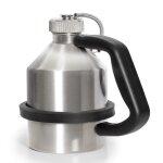 Axess industries bidon de transport en acier inoxydable avec bouchon � vis capacit� 1 l