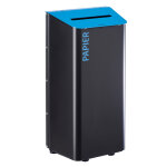 Axess industries borne de tri slectif extrieur spcificit bleu / papier