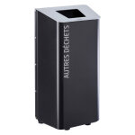 Axess industries borne de tri slectif extrieur spcificit gris / autres dchets