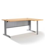 Axess industries bureau d'angle pitement l dim. plateau lxp 1400 x 800 mm angle gauche . . .