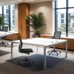 Axess industries bureau open space 2 personnes dim. plateau par poste lxp 1600 x 800 mm . . .