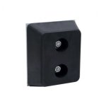 Axess industries butoir de quai en caoutchouc avec platine acier 300 mm