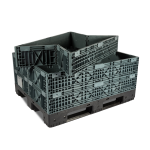 Axess industries caisse palette modulaire d�montable 1200 x 800 nbre de r�hausses 4