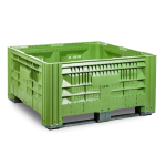 Axess industries caisse palette plastique ajour�e 1200 x 1200 pi�tement 4 pieds