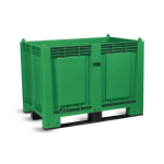 Axess industries caisse palette plastique pleine couleur 1200 x 800 pitement 3 semelles . . .