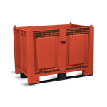 Axess industries caisse palette plastique pleine couleur 1200 x 800 pi�tement 3 semelles . . .