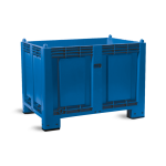 Axess industries caisse palette plastique pleine couleur 1200 x 800 pitement 4 pieds . . .