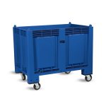 Axess industries caisse palette plastique pleine couleur 1200 x 800 pitement 4 roues piv. . . .