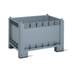 Axess industries caisse palette plastique pleine lgre 1000 x 700 pitement 4 roues piv.