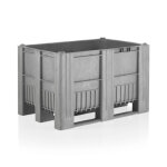 Axess industries caisse palette plastique pleine monobloc 1200 x 800