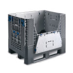 Axess industries caisse palette plastique pliable klapa - 4 trappes d'acc�s 1200 x 800