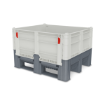 Axess industries caisse palette plastique pliable pleine haute rsistance 1200 x 1000