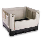 Axess industries caisse palette plastique pliable smartbox avec trappe d'accs 1200 x 1000