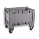 Axess industries caisse palette plastique recycl� l�g�re 1000 x 700 pi�tement 4 roues piv. . . .