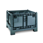 Axess industries caisse palette plastique recycl� pliable 1200 x 1000 pi�tement 4 pieds