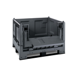 Axess industries caisse palette plastique recycl pliable avec porte 1200 x 1000 pitement 3. . .