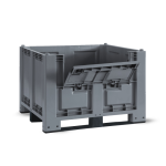 Axess industries caisse palette plastique avec trappe d'accs 1200 x 1000 pitement 3 semelles