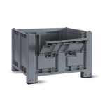 Axess industries caisse palette plastique avec trappe d'acc�s 1200 x 1000 pi�tement 4 pieds