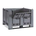 Axess industries caisse palette plastique avec trappe d'acc�s 1200 x 800 - 600 l pi�tement 2. . .