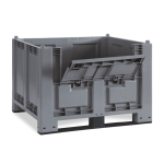 Axess industries caisse palette plastique avec trappe d'acc�s 1200 x 800 - 600 l pi�tement 2. . .