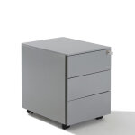 Axess industries caisson mobile mtallique - 3 tiroirs coloris alu mat