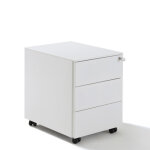 Axess industries caisson mobile mtallique - 3 tiroirs coloris blanc mat