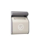 Axess industries cendrier mural grande capacit� coloris gris clair et gris fonc�