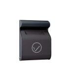 Axess industries cendrier mural grande capacit� coloris gris mangan�se