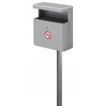 Axess industries cendrier mural ou sur pied avec protection