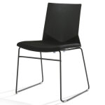 Axess industries chaise de bureau avec galette pieds luge