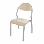 Axess industries chaise d'colier en bois htre avec embout anti - bruit taille 6