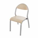 Axess industries chaise scolaire pour crche et maternelle bois htre taille 2