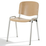 Axess industries chaise visiteur en bois multi - usage