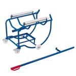 Axess industries chariots basculeur de f�ts 200 l avec barre de levage rotation rouleaux