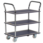 Axess industries chariot de manutention � 2 ou 3 plateaux - charge 120 kg nbre de plateaux 3