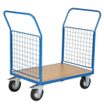 Axess industries chariot manutention plateau bois 2 c�t�s grillag�s - capacit� 500 kg