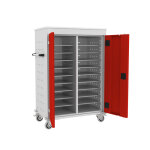 Axess industries chariot pour ordinateur portable 17 pouces nbre de compartiments 20 type. . .