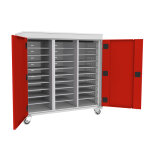 Axess industries chariot pour ordinateur portable 17 pouces nbre de compartiments 30 type. . .