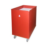 Axess industries chariot polypropyl�ne � fond mobile volume 160 l