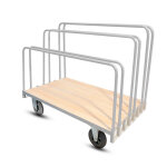 Axess industries chariot porte - panneaux � ridelles type de roues 2 fixes et 2 piv � frein
