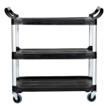 Axess industries chariot de service 3 plateaux en polypropylne