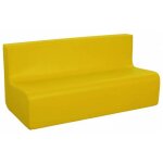 Axess industries chauffeuse 3 places haut. assise 170 mm coloris banane